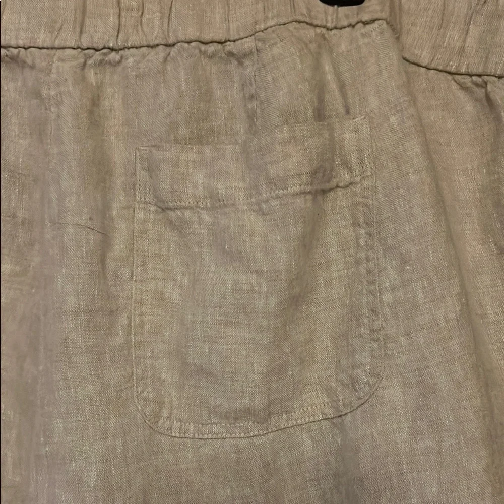 Talbots Natural Linen Pants - Picture 5 of 7